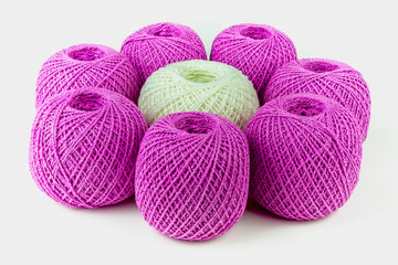 Colorful ball of yarn