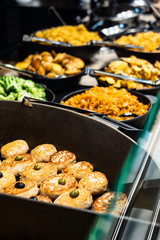 catering food in the restaurant