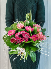 nice bouquet in the hands