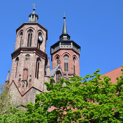 Obraz premium St. Johannis Kirche in der Stadt Göttingen in Niedersachsen