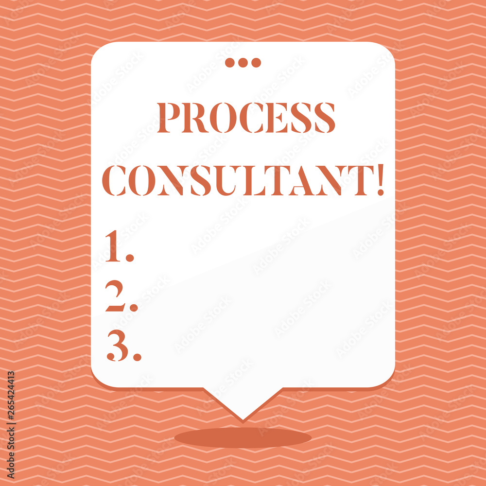 Poster conceptual hand writing showing process consultant. concept meaning someone researching and analyzin