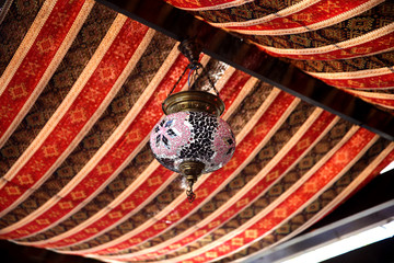 Obraz premium Traditional oriental colourful lamps lanterns. . Baku. Azerbaijan 