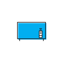 television vector icon design concept, isolated on white background