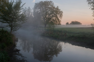 Fototapeta premium Early spring morning at the stream