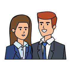 business couple avatars characters
