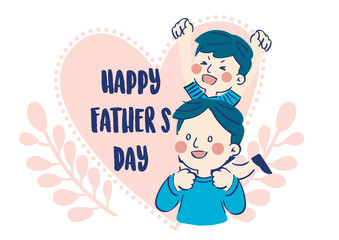Happy Father's Day illustration vector