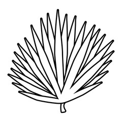exotic leaf plant icon