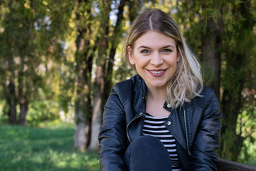 Charming woman outdoor