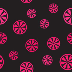 Grapefruit pattern. Seamless vector background