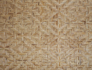 Background with a pattern of woven dry stalks, Kerala, Kochin