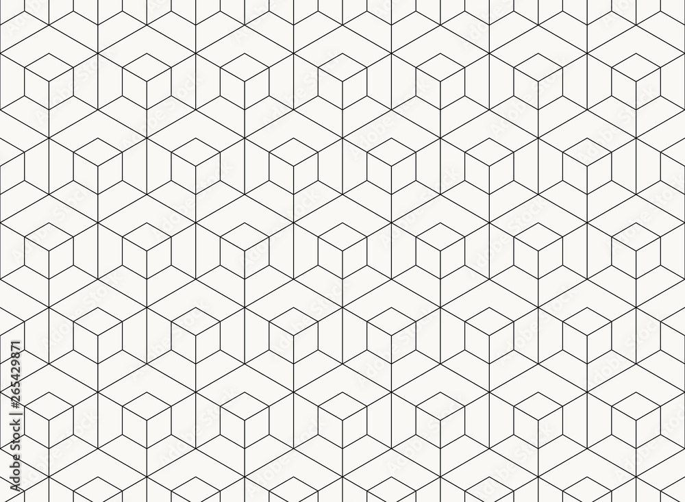 Aufkleber pattern hexagon design geometric black line of tech background. illustration vector eps10