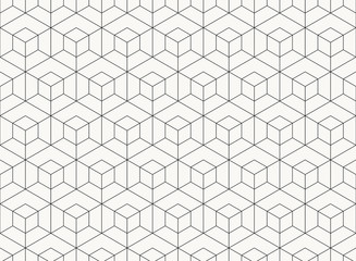 Pattern hexagon design geometric black line of tech background. illustration vector eps10