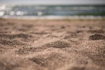 sea ​​sand in the summer on the beach