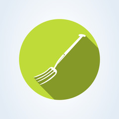 Pitchfork icon. Agriculture sign symbol. garden fork, garden fork isolated