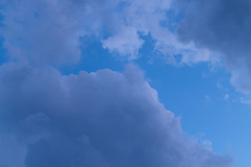 blue sky with white clouds