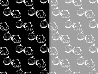 Tropical fruit longan seamless pattern