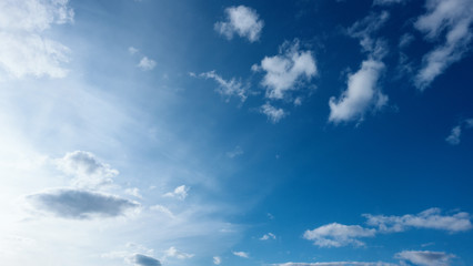 Obraz premium Beautiful blue sky and clouds. The natural background