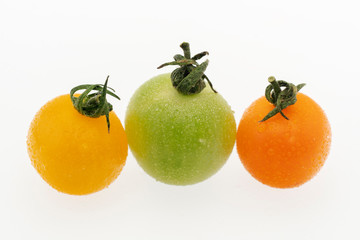 ミニトマト　白抜き