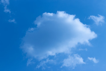 blue sky with white clouds