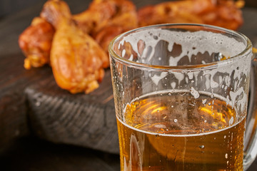 beer, sneeks and chicken