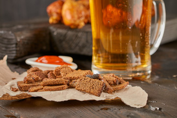 beer, sneeks and chicken