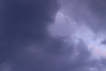 dramatic sky with clouds