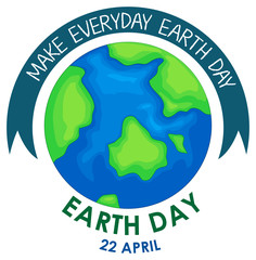 An earth day icon