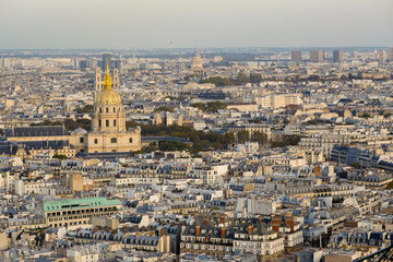 Paris, Eiffel tower, Aerial view, France