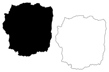 Antananarivo Province (Provinces of Madagascar, Republic of Madagascar) map vector illustration, scribble sketch Antananarivo map