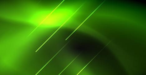 Neon color abstract lines