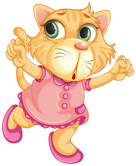 A baby tiger character