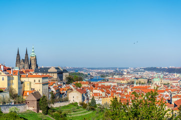 Fototapeta premium Panorama of Prague the capital of the Czech Republic