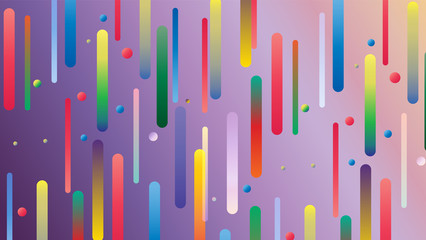 Abstract background of gradient stripes and circles