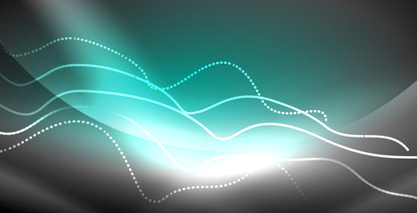 Neon lines shiny glowing background