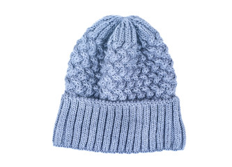 Knitted winter womens hat