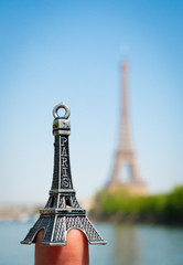 Souvenirs of the Eiffel Tower in Paris