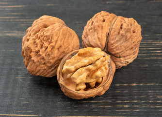 Walnut with half