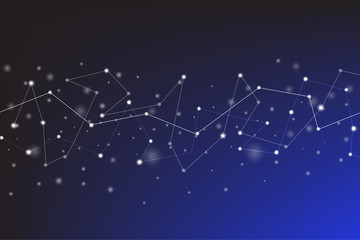 Abstract Modern Technology Line connection