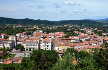 Fototapeta na wymiar View from the castle of Gorizia. Gorizia, Friuli Venezia Giulia - Italy