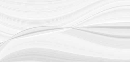 Graphic symmetrical pattern for wallpaper and packaging for various purposes. The background is gray and white with a gradient texture of stripes, lines, waves and geometric shapes.