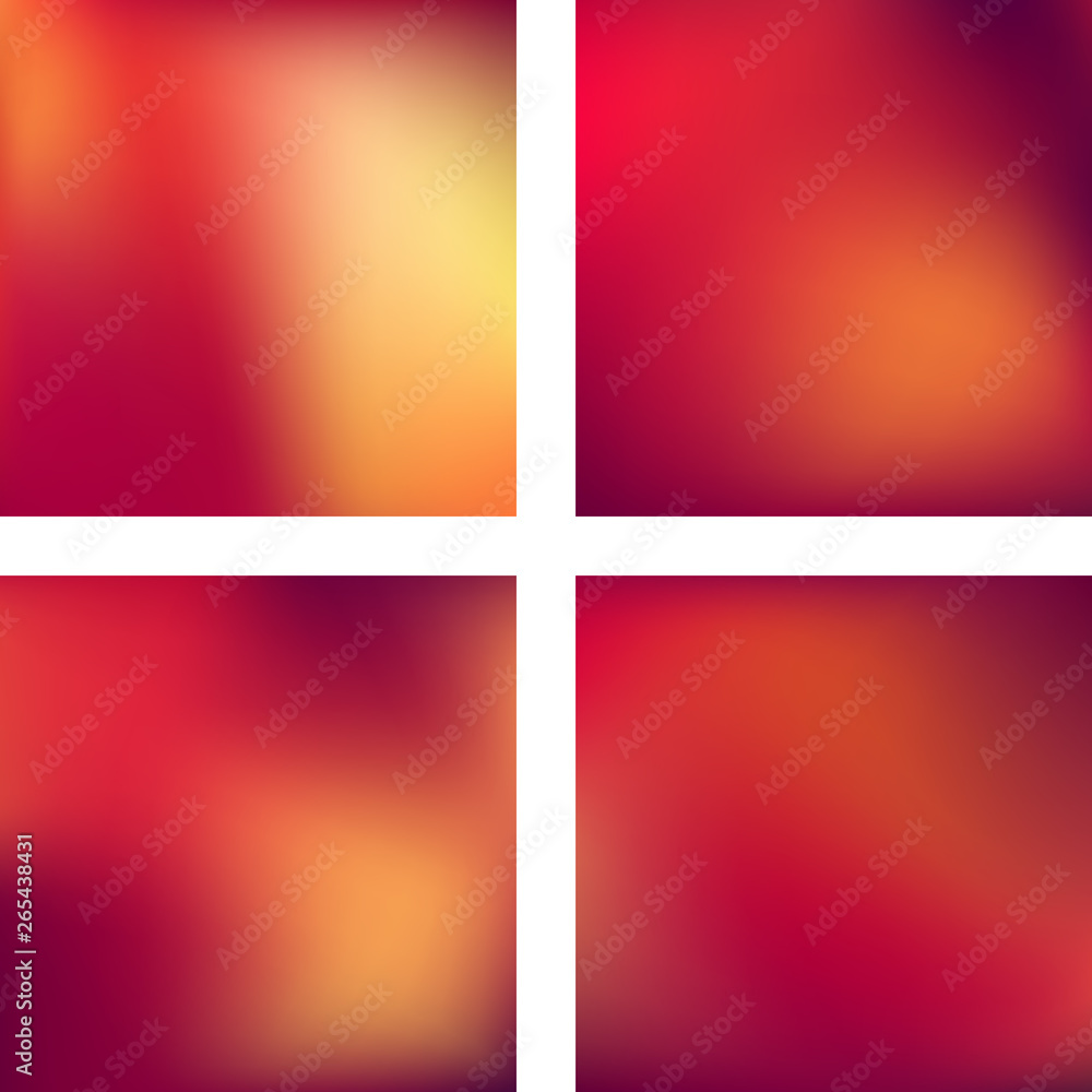 Aufkleber set with abstract blurred backgrounds. vector illustration. modern geometrical backdrop. abstract te