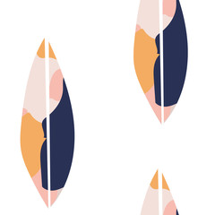 Seamless pattern with leaves