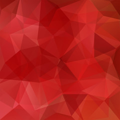 Abstract background consisting of red triangles. Geometric design for business presentations or web template banner flyer. Vector illustration