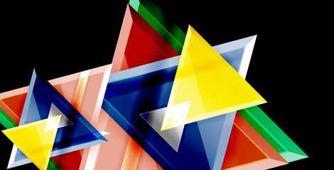 3d triangular vector minimal abstract background design, abstract poster geometric design