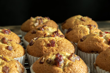 Many banana cupcake or banana muffin.