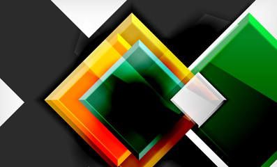Color squares futuristic abstract background