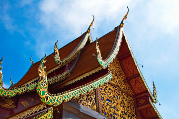 Fototapeta na wymiar Northern Thailand mountain temple