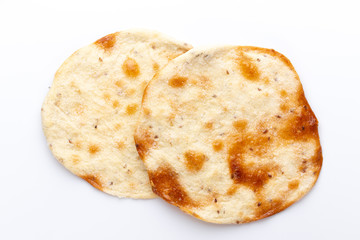 Flatbreads. Arab Bread isolated on white background.
