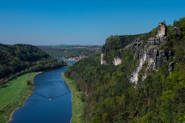 Obraz premium National Park of Saxon Switzerland in eastern Germany, south-east of Dresden