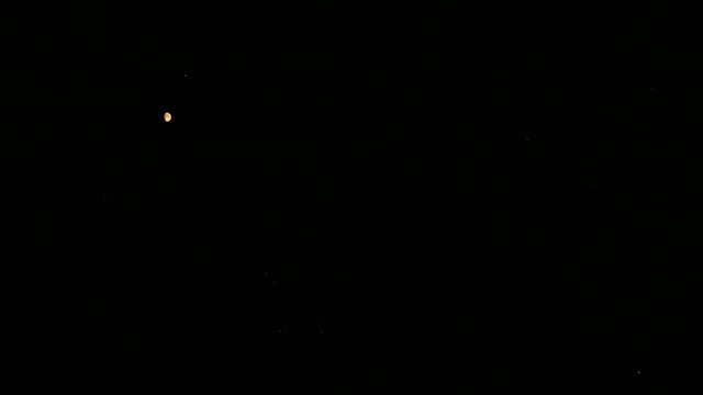 Large fireworks of different colors